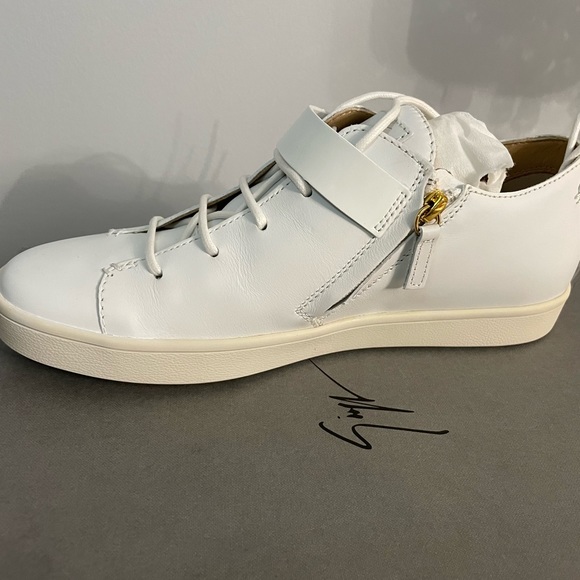 Giuseppe white stud strap sneakers SIZE 40 - Picture 3 of 9